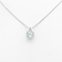 K14WG アクアマリンネックレス5％引き