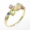 K18YG カラーストーンリング