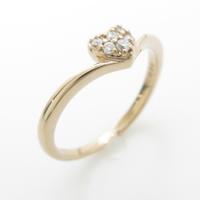 サマンサティアラ ハート ダイヤモンドリング