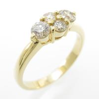 K18YG ダイヤモンドリング