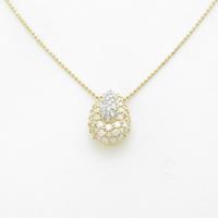 K18YG／PT ダイヤモンドネックレス