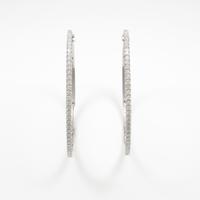 【リメイク】K18WG ダイヤモンドピアス