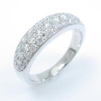 K18WG パヴェ ダイヤモンドリング