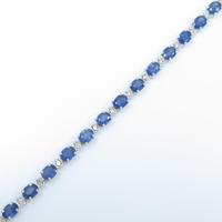 K18WG サファイヤブレスレット