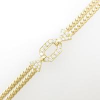 K18YG ダイヤモンドブレスレット