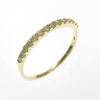 K18YG ハーフエタニティ ダイヤモンドリング