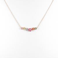 ポンテヴェキオ フラワー サファイヤネックレス