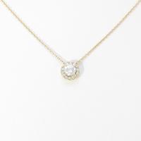【リメイク】K18YG ダイヤモンドネックレス 0．302ct・F・SI1・GOOD