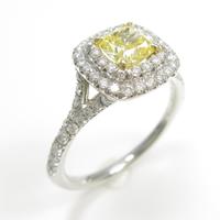 ティファニー ソレスト リング 0．54ct・FVY・IF・クッションカット