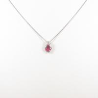 K18WG トルマリンネックレス