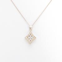 K18PG ダイヤモンドネックレス5％引き