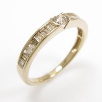 K18YG ダイヤモンドリング