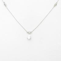 プラチナダイヤモンドネックレス 0．302ct・D・VVS1・ペアシェイプ