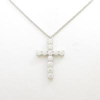 チャー クロス ダイヤモンドネックレス