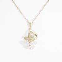 ミキモト ハート アコヤパールネックレス