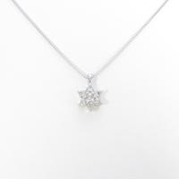 K18WG ダイヤモンドネックレス