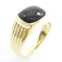 K18YG オニキスリング