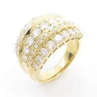 K18YG ダイヤモンドリング