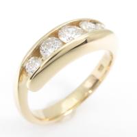 K18YG ダイヤモンドリング