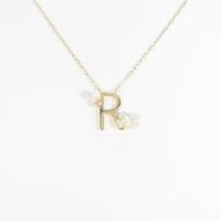 サマンサティアラ イニシャルR カラーストーンネックレス