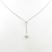 750WG ハート ダイヤモンドネックレス