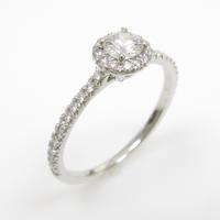 ティファニー ソレスト ラウンド リング 0．21ct・E・VS1・3EXT