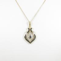 K18YG／K18WG サファイヤネックレス