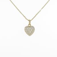 カルティエ ハートパヴェ ネックレス