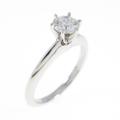 ティファニー クラシックソリティア リング 0．37ct・I・VS2・3EXT