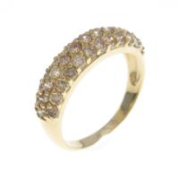 K18YG パヴェ ダイヤモンドリング