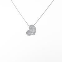 PT ハート パヴェ ダイヤモンドネックレス