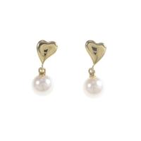 ミキモト ハート アコヤパールピアス