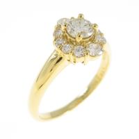 K18YG ダイヤモンドリング