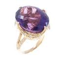 K18PG アメジストリング
