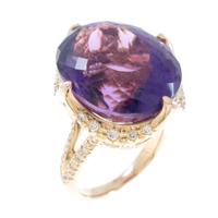 K18PG アメジストリング