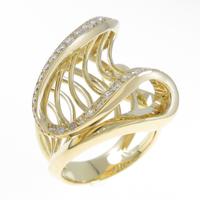 K18YG ダイヤモンドリング