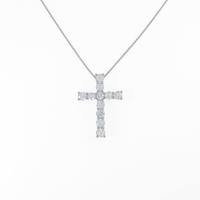 PT クロス ダイヤモンドネックレス