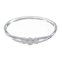 K18WG ダイヤモンドバングル