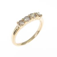 アガット ダイヤモンド ピンキーリング