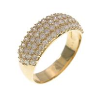 K18YG パヴェ ダイヤモンドリング