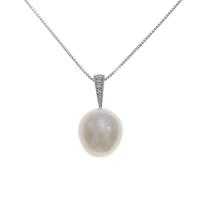 K18WG シロチョウパールネックレス