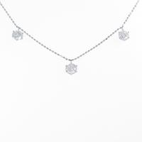 K18WG ダイヤモンドネックレス