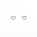 フォリフォリ ハート ダイヤモンドピアス