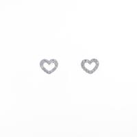 フォリフォリ ハート ダイヤモンドピアス