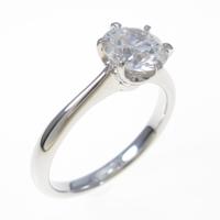 【リメイク】プラチナダイヤモンドリング 1．056ct・F・SI1・3EXT H＆C