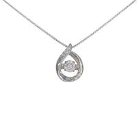 【新品】プラチナダイヤモンドネックレス 0．130ct・F・SI1・GOOD