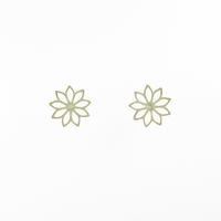 ハム フラワー ダイヤモンドピアス