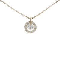 【新品】K18YG ダイヤモンドネックレス 0．212ct・G・VS1・GOOD