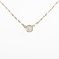 ティファニー バイザヤード ネックレス 0．20ct・I・VVS1・3EXT