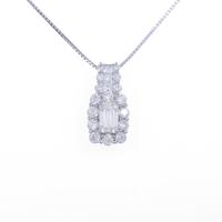 プラチナダイヤモンドネックレス 1．023ct・I・VVS2・ファンシーカット